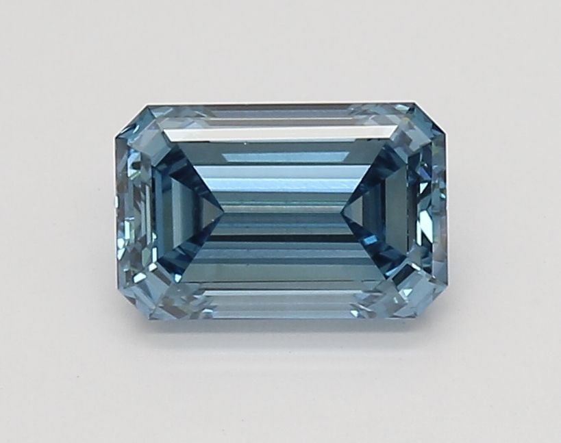 Loose Diamond - EMERALD 1.54ct Fancy Vivid Blue VS1 (1 of 1)