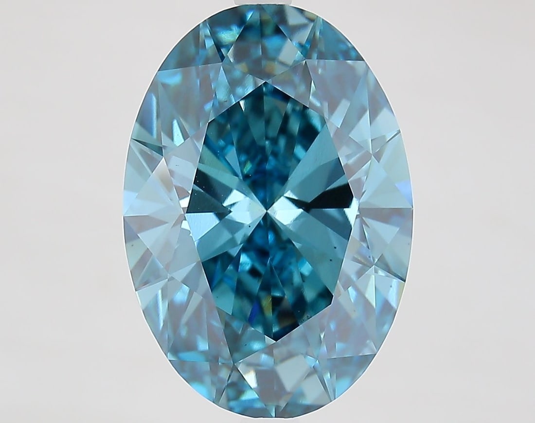 Loose Diamond - OVAL 7.05ct Fancy Vivid Blue VS2: Loose Diamond - OVAL 7.05ct Fancy Vivid Blue VS2 Source: This is a real non-mined Diamond that has been grown in a lab Shape: OVAL Carats: 7.05 Color: Fancy Vivid Blue Certification: IGI Video: