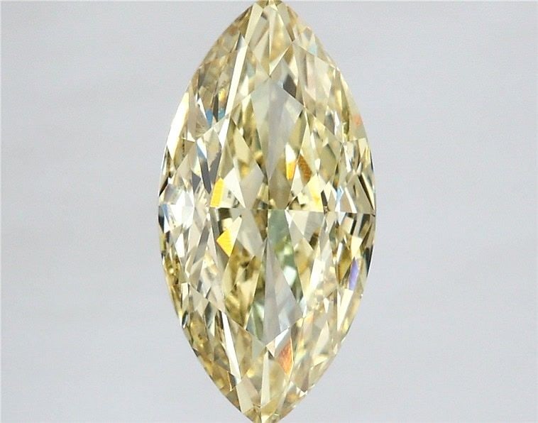 Loose Diamond - MARQUISE 2.52ct Fancy Yellow VS1: Loose Diamond - MARQUISE 2.52ct Fancy Yellow VS1 Source: This is a real non-mined Diamond that has been grown in a lab Shape: MARQUISE Carats: 2.52 Color: Fancy Yellow Certification: IGI Video: