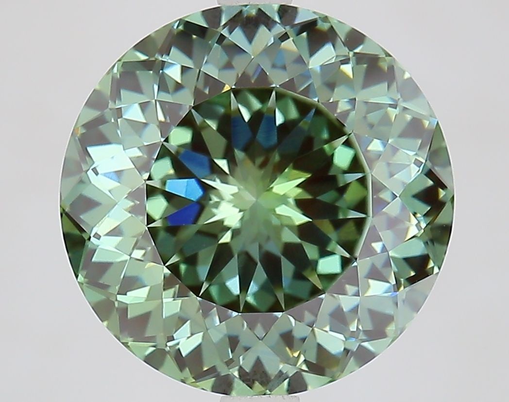 Loose Diamond - ROUND 5.22ct Fancy Vivid Green VVS2 (1 of 1)