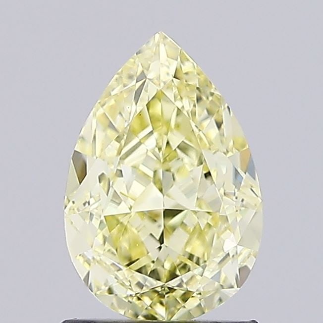 Loose Diamond - PEAR 1.59ct Fancy Yellow VS1: Loose Diamond - PEAR 1.59ct Fancy Yellow VS1 Source: This is a real non-mined Diamond that has been grown in a lab Shape: PEAR Carats: 1.59 Color: Fancy Yellow Certification: IGI Video: