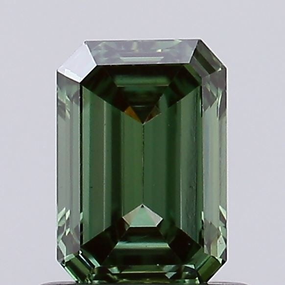 Loose Diamond - EMERALD 0.79ct Fancy Vivid Green VS1: Loose Diamond - EMERALD 0.79ct Fancy Vivid Green VS1 Source: This is a real non-mined Diamond that has been grown in a lab Shape: EMERALD Carats: 0.79 Color: Fancy Vivid Green Certification: NONE Vide