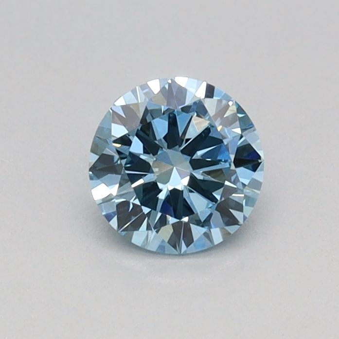 Loose Diamond - ROUND 0.29ct Fancy Vivid Blue VVS2: Loose Diamond - ROUND 0.29ct Fancy Vivid Blue VVS2 Source: This is a real non-mined Diamond that has been grown in a lab Shape: ROUND Carats: 0.29 Color: Fancy Vivid Blue Certification: IGI Video: