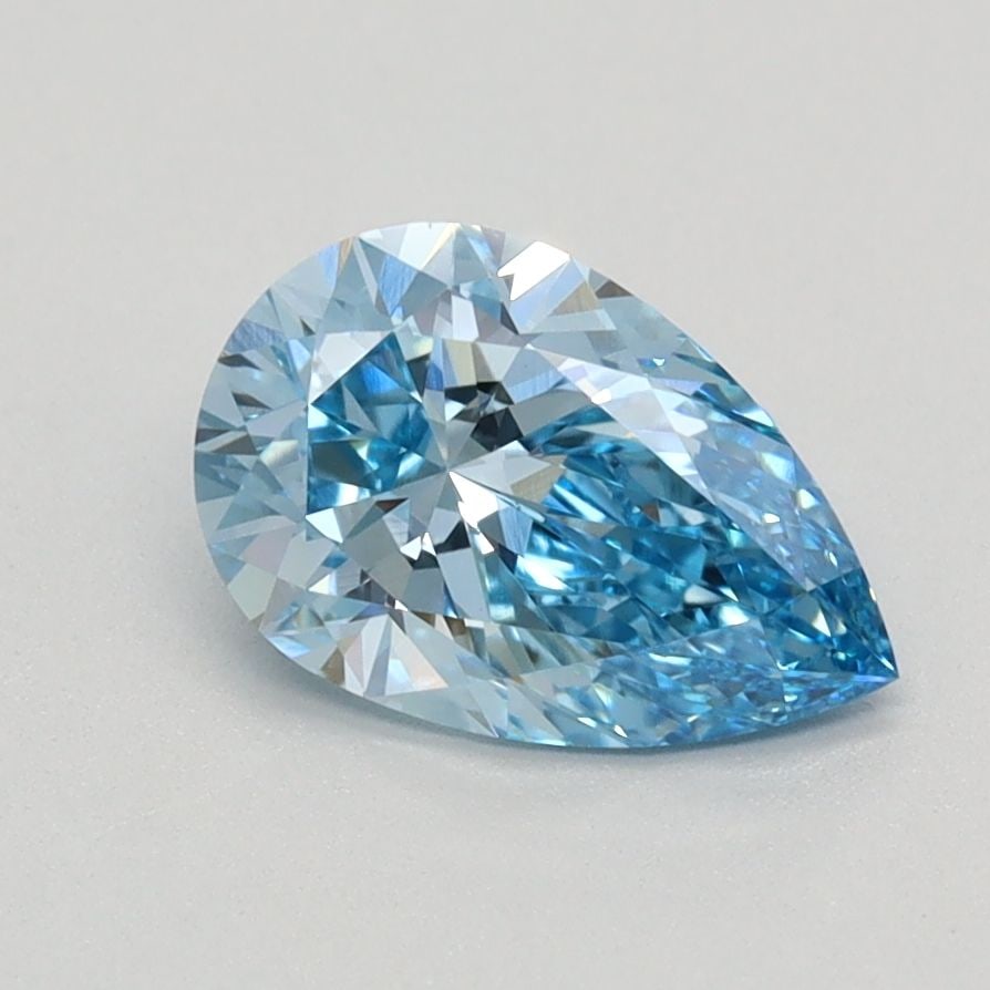Loose Diamond - PEAR 0.97ct Fancy Vivid Blue VS1: Loose Diamond - PEAR 0.97ct Fancy Vivid Blue VS1 Source: This is a real non-mined Diamond that has been grown in a lab Shape: PEAR Carats: 0.97 Color: Fancy Vivid Blue Certification: IGI Video: