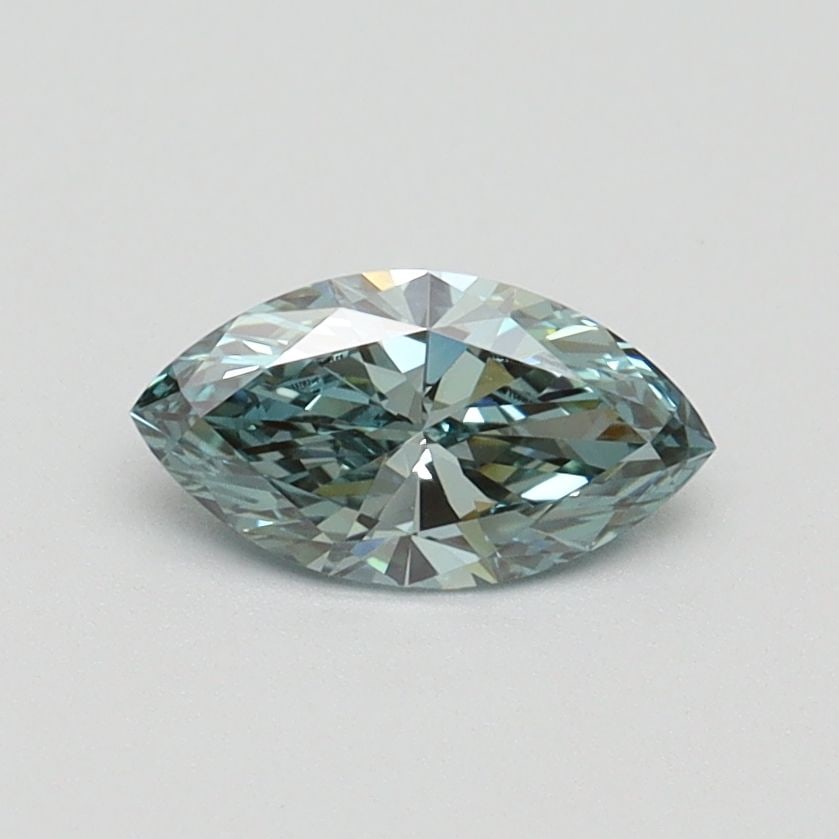 Loose Diamond - MARQUISE 0.5ct Fancy Vivid Green VVS2: Loose Diamond - MARQUISE 0.5ct Fancy Vivid Green VVS2 Source: This is a real non-mined Diamond that has been grown in a lab Shape: MARQUISE Carats: 0.5 Color: Fancy Vivid Green Certification: IGI