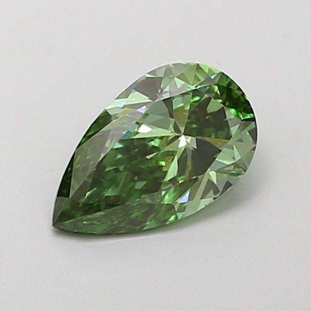 Loose Diamond - PEAR 1.0ct Fancy Vivid Green VS1: Loose Diamond - PEAR 1.0ct Fancy Vivid Green VS1 Source: This is a real non-mined Diamond that has been grown in a lab Shape: PEAR Carats: 1.0 Color: Fancy Vivid Green Certification: IGI Video:
