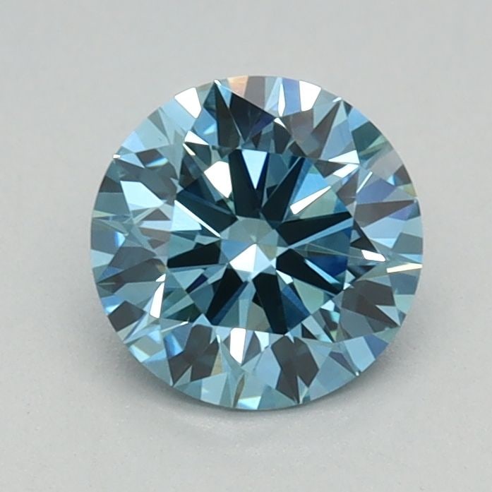 Ideal Loose Diamond - ROUND 0.66ct Fancy Vivid Blue VS1: Ideal Loose Diamond - ROUND 0.66ct Fancy Vivid Blue VS1 Source: This is a real non-mined Diamond that has been grown in a lab Shape: ROUND Carats: 0.66 Color: Fancy Vivid Blue Certification: IGI Video