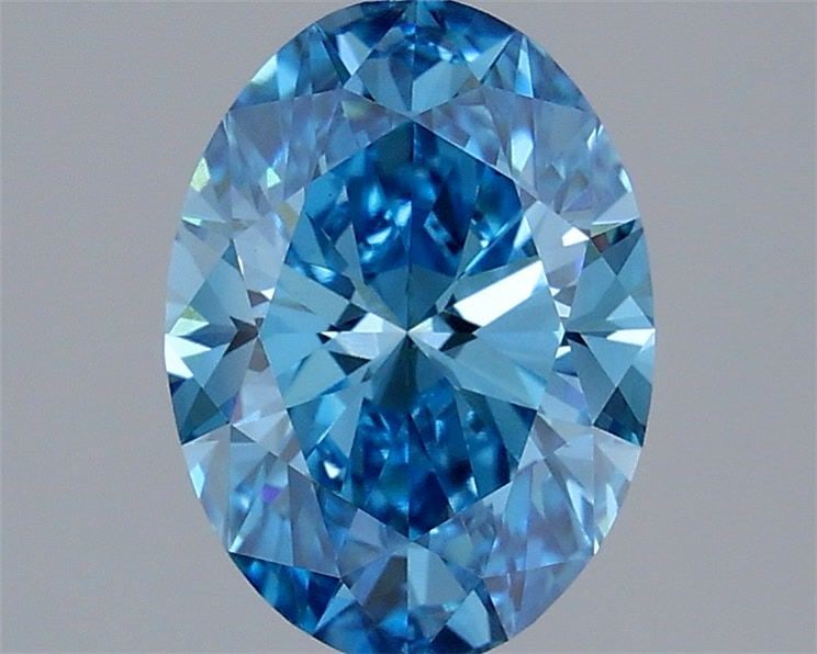 Loose Diamond - OVAL 2.04ct Fancy Vivid Blue VVS2: Loose Diamond - OVAL 2.04ct Fancy Vivid Blue VVS2 Source: This is a real non-mined Diamond that has been grown in a lab Shape: OVAL Carats: 2.04 Color: Fancy Vivid Blue Certification: IGI Video: