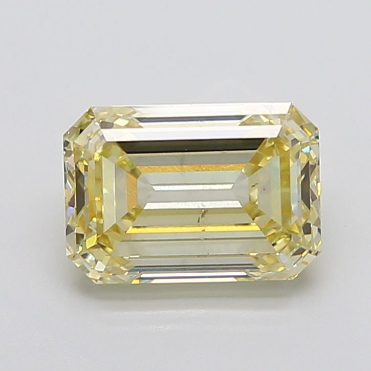 Loose Diamond - EMERALD 5.06ct Fancy Light Yellow VS2: Loose Diamond - EMERALD 5.06ct Fancy Light Yellow VS2 Source: This is a real non-mined Diamond that has been grown in a lab Shape: EMERALD Carats: 5.06 Color: Fancy Light Yellow Certification: IGI Add
