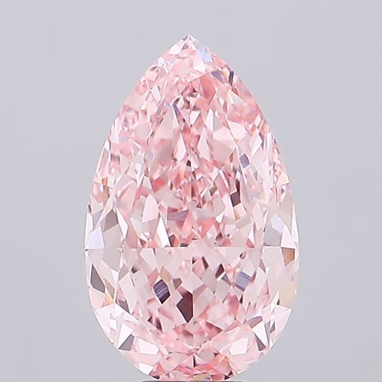 Loose Diamond - PEAR 10.11ct Fancy Vivid Pink VS1: Loose Diamond - PEAR 10.11ct Fancy Vivid Pink VS1 Source: This is a real non-mined Diamond that has been grown in a lab Shape: PEAR Carats: 10.11 Color: Fancy Vivid Pink Certification: IGI Video: