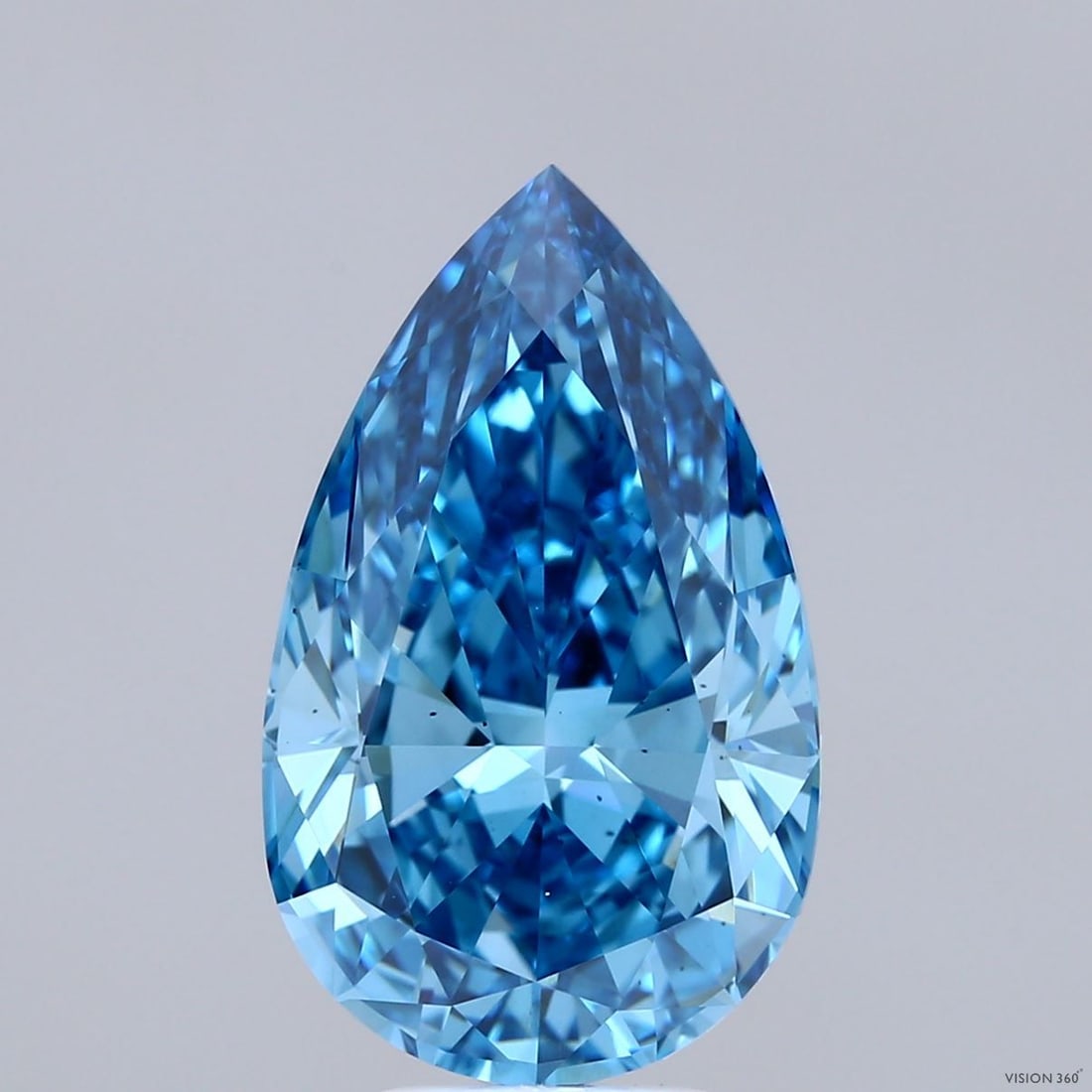 Loose Diamond - PEAR 6.07ct Fancy Vivid Blue VS2: Loose Diamond - PEAR 6.07ct Fancy Vivid Blue VS2 Source: This is a real non-mined Diamond that has been grown in a lab Shape: PEAR Carats: 6.07 Color: Fancy Vivid Blue Certification: IGI Video: