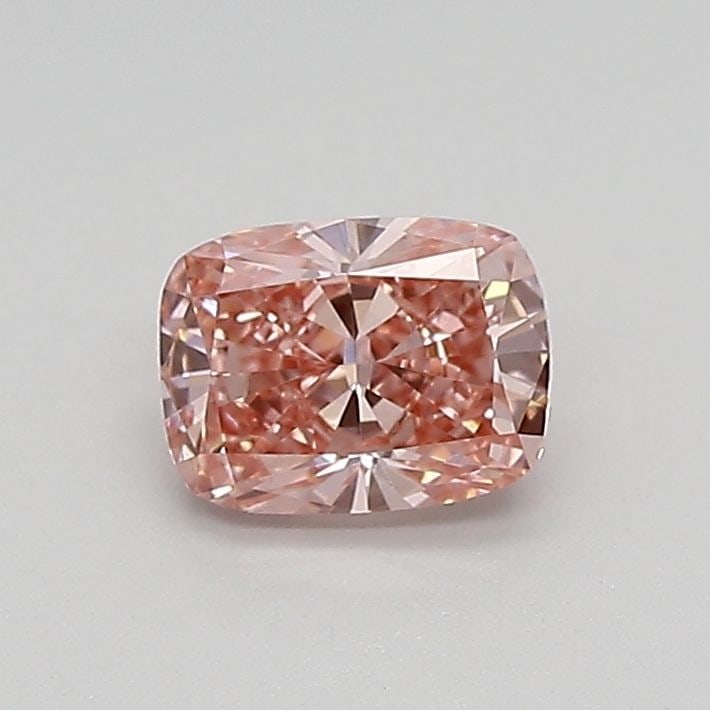 Loose Diamond - CUSHION MODIFIED 0.54ct Fancy Vivid Pink VS2: Loose Diamond - CUSHION MODIFIED 0.54ct Fancy Vivid Pink VS2 Source: This is a real non-mined Diamond that has been grown in a lab Shape: CUSHION MODIFIED Carats: 0.54 Color: Fancy Vivid Pink