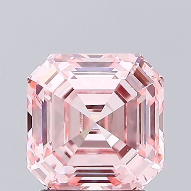 Loose Diamond - SQUARE EMERALD 2.06ct Fancy Intense Pink VVS2: Loose Diamond - SQUARE EMERALD 2.06ct Fancy Intense Pink VVS2 Source: This is a real non-mined Diamond that has been grown in a lab Shape: SQUARE EMERALD Carats: 2.06 Color: Fancy Intense Pink