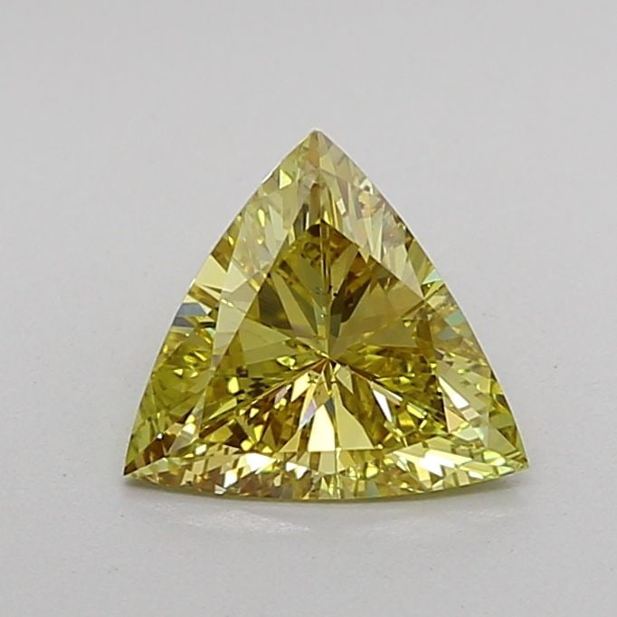 Loose Diamond - TRIANGULAR 0.83ct Fancy Vivid Yellow SI1: Loose Diamond - TRIANGULAR 0.83ct Fancy Vivid Yellow SI1 Source: This is a real non-mined Diamond that has been grown in a lab Shape: TRIANGULAR Carats: 0.83 Color: Fancy Vivid Yellow Certification: