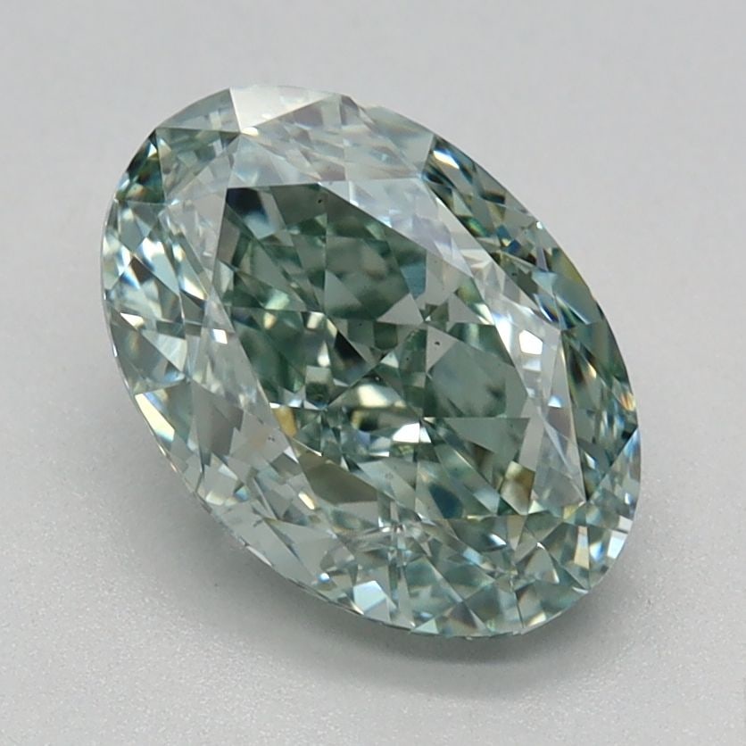 Loose Diamond - OVAL 1.58ct Fancy Vivid Green VS1: Loose Diamond - OVAL 1.58ct Fancy Vivid Green VS1 Source: This is a real non-mined Diamond that has been grown in a lab Shape: OVAL Carats: 1.58 Color: Fancy Vivid Green Certification: IGI Video:
