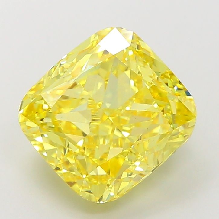 Loose Diamond - CUSHION MODIFIED 6.09ct Fancy Vivid Yellow VS2: Loose Diamond - CUSHION MODIFIED 6.09ct Fancy Vivid Yellow VS2 Source: This is a real non-mined Diamond that has been grown in a lab Shape: CUSHION MODIFIED Carats: 6.09 Color: Fancy Vivid Yellow Cert