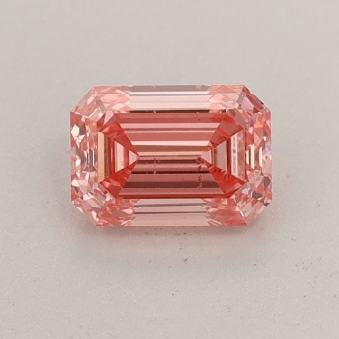 Loose Diamond - EMERALD 0.56ct Fancy Vivid Pink SI1: Loose Diamond - EMERALD 0.56ct Fancy Vivid Pink SI1 Source: This is a real non-mined Diamond that has been grown in a lab Shape: EMERALD Carats: 0.56 Color: Fancy Vivid Pink Certification: IGI