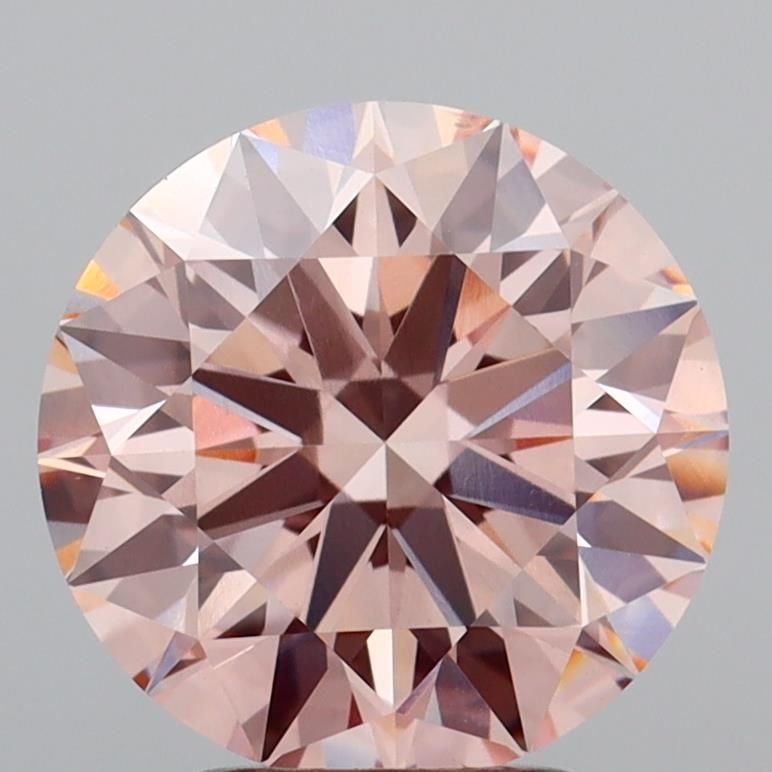 Ideal Loose Diamond - ROUND 3.51ct Fancy Pink VS1: Ideal Loose Diamond - ROUND 3.51ct Fancy Pink VS1 Source: This is a real non-mined Diamond that has been grown in a lab Shape: ROUND Carats: 3.51 Color: Fancy Pink Certification: IGI Video: Video