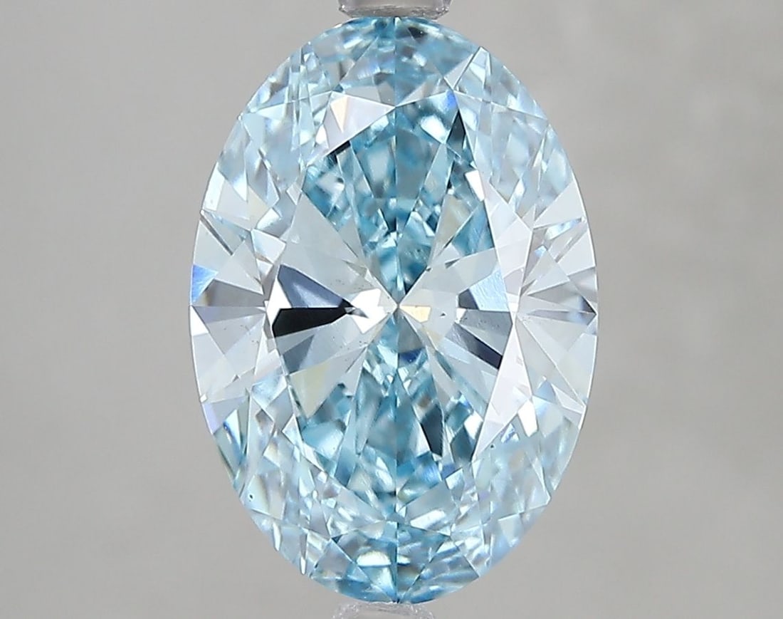 Loose Diamond - OVAL 3.06ct Fancy Vivid Blue VS1: Loose Diamond - OVAL 3.06ct Fancy Vivid Blue VS1 Source: This is a real non-mined Diamond that has been grown in a lab Shape: OVAL Carats: 3.06 Color: Fancy Vivid Blue Certification: IGI Video: