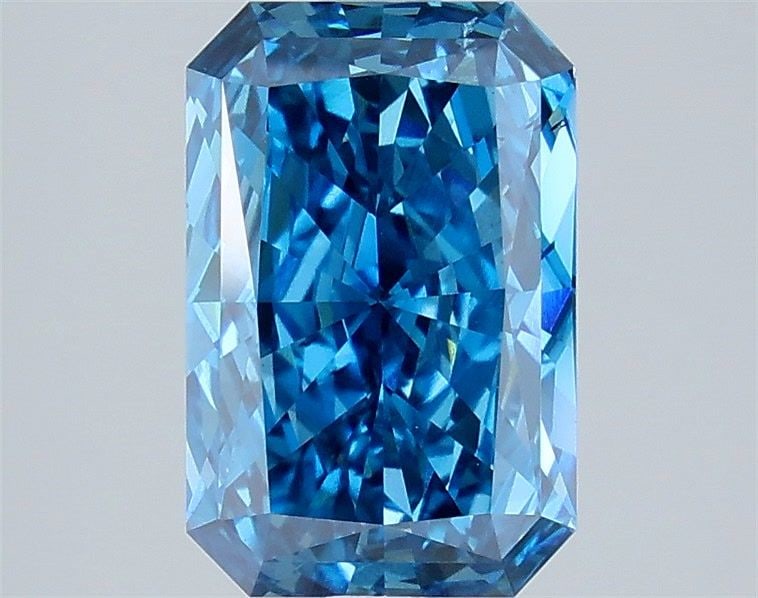 Loose Diamond - RADIANT 3.05ct Fancy Vivid Blue SI1: Loose Diamond - RADIANT 3.05ct Fancy Vivid Blue SI1 Source: This is a real non-mined Diamond that has been grown in a lab Shape: RADIANT Carats: 3.05 Color: Fancy Vivid Blue Certification: IGI