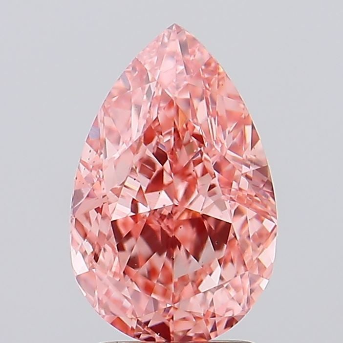 Loose Diamond - PEAR 2.95ct Fancy Vivid Pink VS2: Loose Diamond - PEAR 2.95ct Fancy Vivid Pink VS2 Source: This is a real non-mined Diamond that has been grown in a lab Shape: PEAR Carats: 2.95 Color: Fancy Vivid Pink Certification: IGI Video: