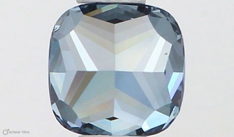 Loose Diamond - CUSHION MODIFIED 0.38ct Fancy Vivid Blue VS2: Loose Diamond - CUSHION MODIFIED 0.38ct Fancy Vivid Blue VS2 Source: This is a real non-mined Diamond that has been grown in a lab Shape: CUSHION MODIFIED Carats: 0.38 Color: Fancy Vivid Blue Certific