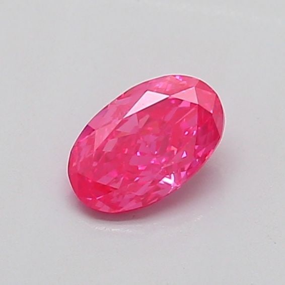 Loose Diamond - OVAL 0.62ct Fancy Vivid Pink VS1: Loose Diamond - OVAL 0.62ct Fancy Vivid Pink VS1 Source: This is a real non-mined Diamond that has been grown in a lab Shape: OVAL Carats: 0.62 Color: Fancy Vivid Pink Certification: NONE Video: