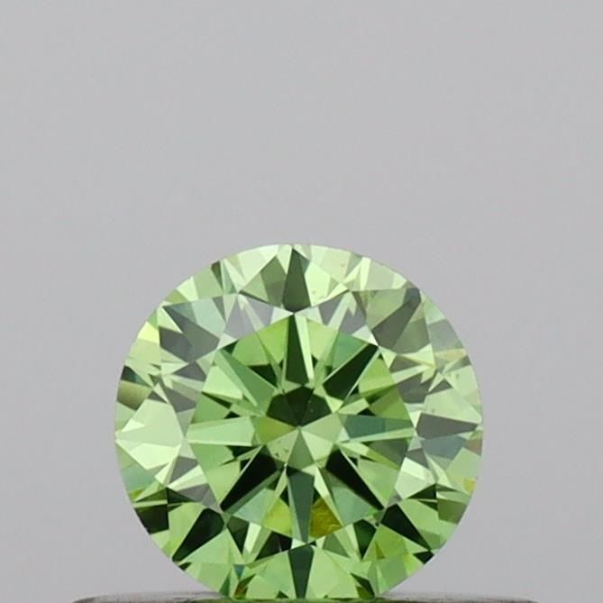 Loose Diamond - ROUND 0.32ct Fancy Vivid Green VS1: Loose Diamond - ROUND 0.32ct Fancy Vivid Green VS1 Source: This is a real non-mined Diamond that has been grown in a lab Shape: ROUND Carats: 0.32 Color: Fancy Vivid Green Certification: IGI Video: