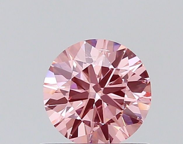 Loose Diamond - ROUND 0.57ct Fancy Vivid Pink I1: Loose Diamond - ROUND 0.57ct Fancy Vivid Pink I1 Source: This is a real non-mined Diamond that has been grown in a lab Shape: ROUND Carats: 0.57 Color: Fancy Vivid Pink Certification: NONE 