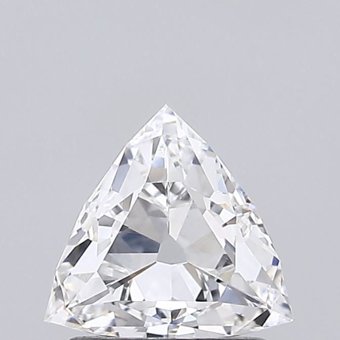 Loose Diamond - TRIANGULAR 0.94ct E VVS2: Loose Diamond - TRIANGULAR 0.94ct E VVS2 Source: This is a real non-mined Diamond that has been grown in a lab Shape: TRIANGULAR Carats: 0.94 Color: E Clarity: VVS2 Certification: IGI Video: