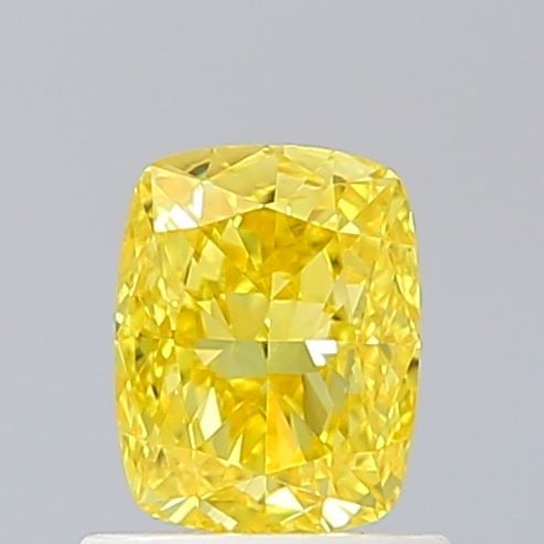 Loose Diamond - CUSHION MODIFIED 1.04ct Fancy Vivid Yellow VVS2: Loose Diamond - CUSHION MODIFIED 1.04ct Fancy Vivid Yellow VVS2 Source: This is a real non-mined Diamond that has been grown in a lab Shape: CUSHION MODIFIED Carats: 1.04 Color: Fancy Vivid Yellow