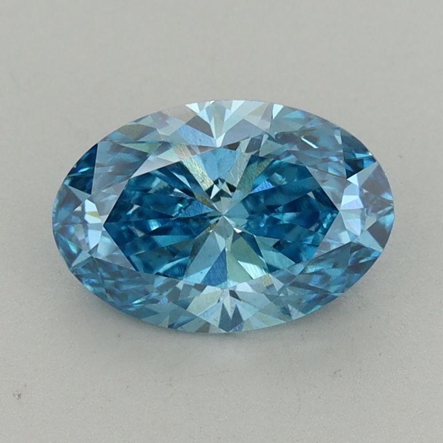 Loose Diamond - OVAL 1.59ct Fancy Vivid Blue VS2: Loose Diamond - OVAL 1.59ct Fancy Vivid Blue VS2 Source: This is a real non-mined Diamond that has been grown in a lab Shape: OVAL Carats: 1.59 Color: Fancy Vivid Blue Certification: IGI Video: