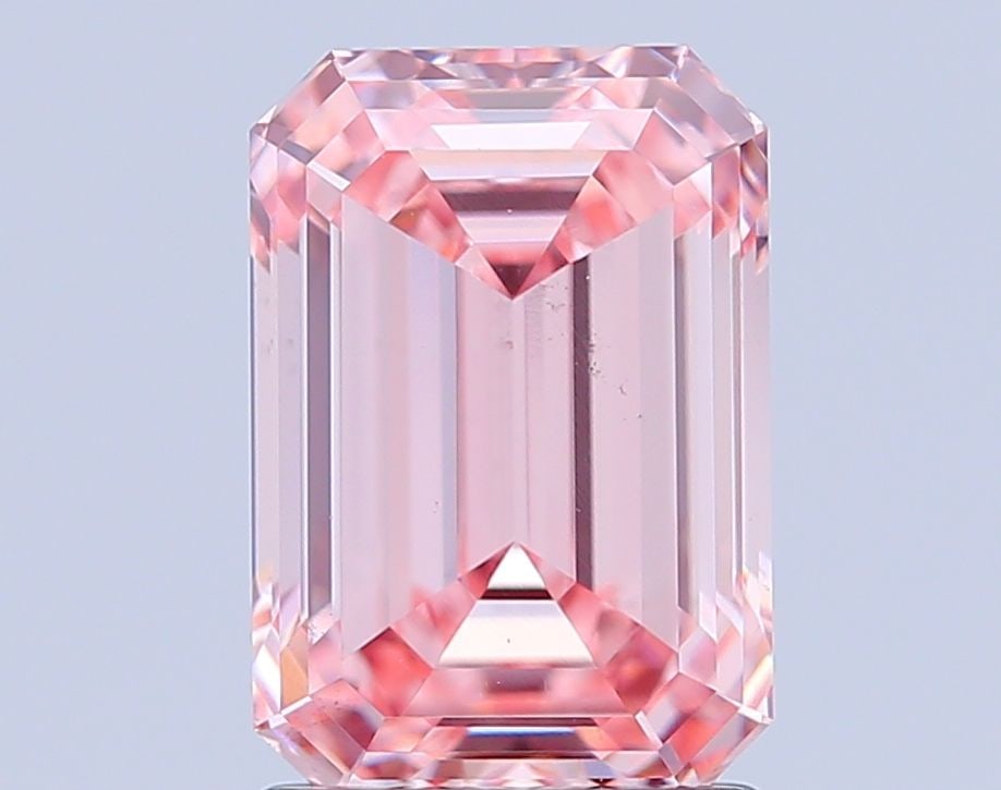Loose Diamond - EMERALD 2.02ct Fancy Intense Pink VS2: Loose Diamond - EMERALD 2.02ct Fancy Intense Pink VS2 Source: This is a real non-mined Diamond that has been grown in a lab Shape: EMERALD Carats: 2.02 Color: Fancy Intense Pink Certification: IGI Vid