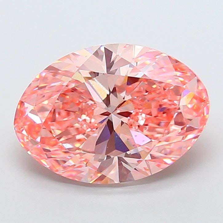 Loose Diamond - OVAL 8.01ct Fancy Vivid Pink VS1: Loose Diamond - OVAL 8.01ct Fancy Vivid Pink VS1 Source: This is a real non-mined Diamond that has been grown in a lab Shape: OVAL Carats: 8.01 Color: Fancy Vivid Pink Certification: IGI Video: