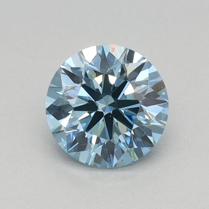 Ideal Loose Diamond - ROUND 0.43ct Fancy Vivid Blue VS1: Ideal Loose Diamond - ROUND 0.43ct Fancy Vivid Blue VS1 Source: This is a real non-mined Diamond that has been grown in a lab Shape: ROUND Carats: 0.43 Color: Fancy Vivid Blue Certification: IGI