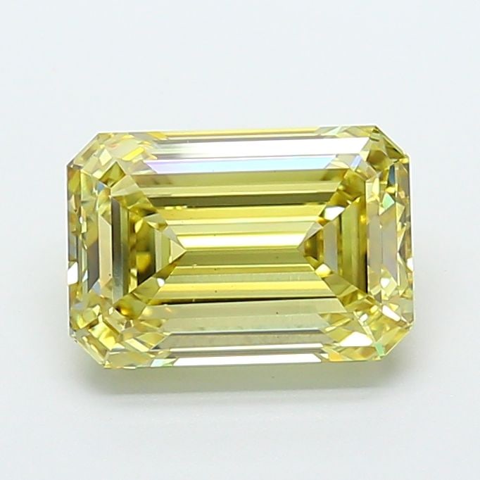 Loose Diamond - EMERALD 5.04ct Fancy Yellow VS2: Loose Diamond - EMERALD 5.04ct Fancy Yellow VS2 Source: This is a real non-mined Diamond that has been grown in a lab Shape: EMERALD Carats: 5.04 Color: Fancy Yellow Certification: IGI Video: