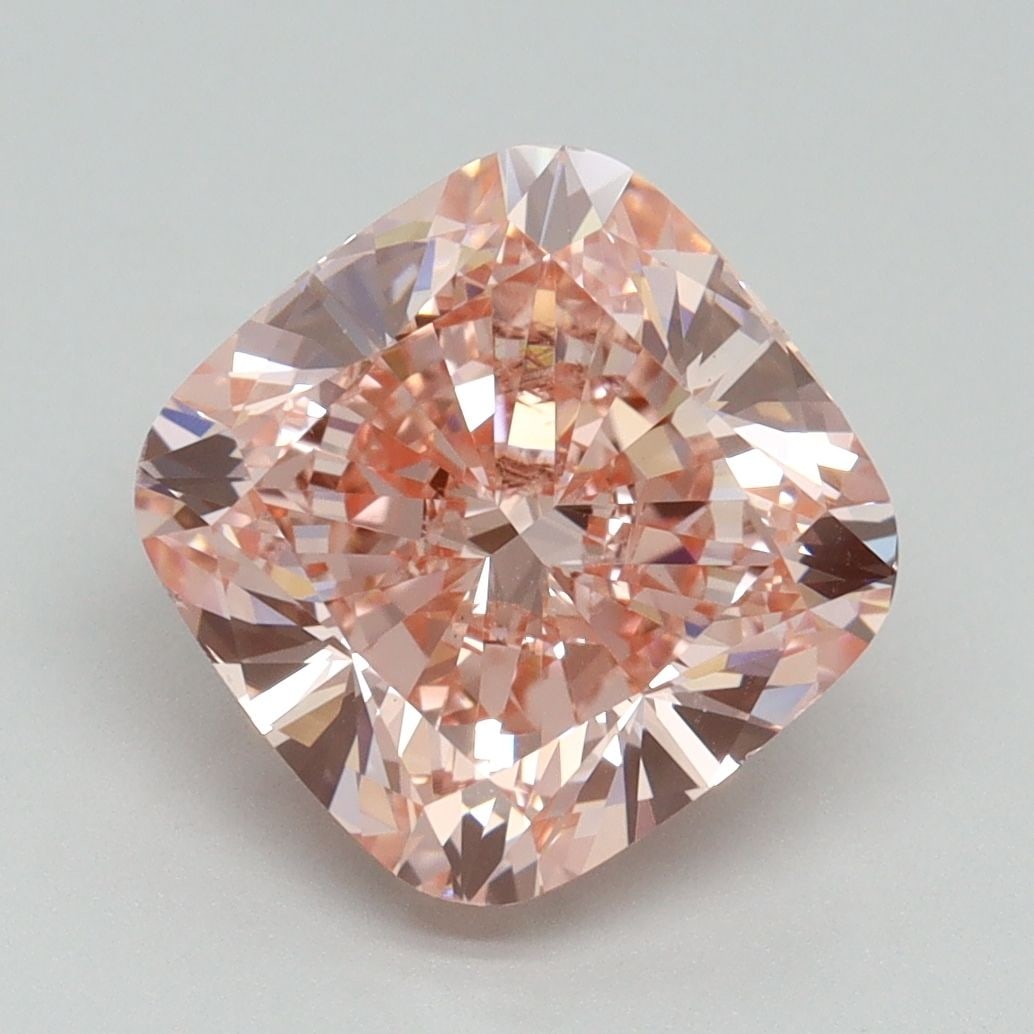 Loose Diamond - CUSHION BRILLIANT 4.0ct Fancy Vivid Pink VS1: Loose Diamond - CUSHION BRILLIANT 4.0ct Fancy Vivid Pink VS1 Source: This is a real non-mined Diamond that has been grown in a lab Shape: CUSHION BRILLIANT Carats: 4.0 Color: Fancy Vivid Pink Certific