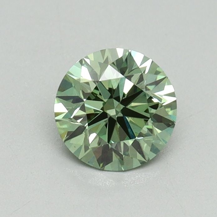 Ideal Loose Diamond - ROUND 0.56ct Fancy Vivid Green VS1: Ideal Loose Diamond - ROUND 0.56ct Fancy Vivid Green VS1 Source: This is a real non-mined Diamond that has been grown in a lab Shape: ROUND Carats: 0.56 Color: Fancy Vivid Green Certification: IGI Vid