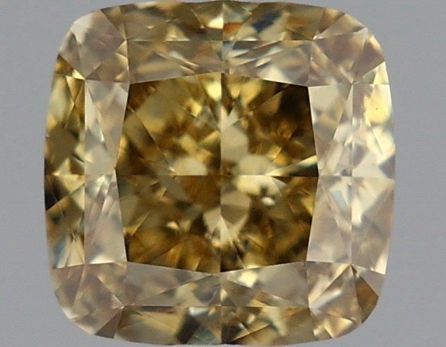 Loose Diamond - CUSHION MODIFIED 1.27ct Fancy Intense Gray Yellow VVS2: Loose Diamond - CUSHION MODIFIED 1.27ct Fancy Intense Gray Yellow VVS2 Source: This is a real non-mined Diamond that has been grown in a lab Shape: CUSHION MODIFIED Carats: 1.27 Color: Fancy Intense G