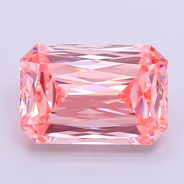 Loose Diamond - RADIANT 3.08ct Fancy Vivid Pink VVS2: Loose Diamond - RADIANT 3.08ct Fancy Vivid Pink VVS2 Source: This is a real non-mined Diamond that has been grown in a lab Shape: RADIANT Carats: 3.08 Color: Fancy Vivid Pink Certification: IGI