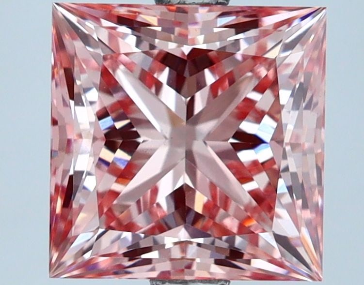 Loose Diamond - PRINCESS 2.85ct Fancy Intense Pink VS1 (1 of 1)