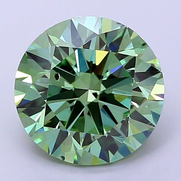 Ideal Loose Diamond - ROUND 3.52ct Fancy Vivid Green SI1: Ideal Loose Diamond - ROUND 3.52ct Fancy Vivid Green SI1 Source: This is a real non-mined Diamond that has been grown in a lab Shape: ROUND Carats: 3.52 Color: Fancy Vivid Green Certification: IGI Vid