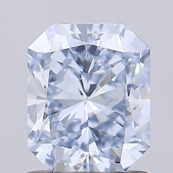 Loose Diamond - RADIANT 0.99ct Fancy Light Blue VVS2: Loose Diamond - RADIANT 0.99ct Fancy Light Blue VVS2 Source: This is a real non-mined Diamond that has been grown in a lab Shape: RADIANT Carats: 0.99 Color: Fancy Light Blue Certification: IGI Video: