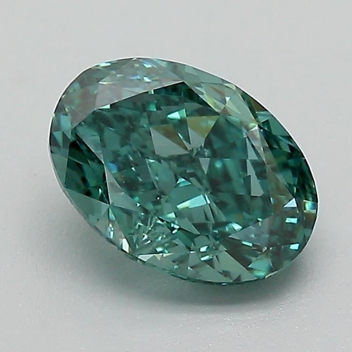Loose Diamond - OVAL 1.57ct Fancy Vivid Blueish Green VS1: Loose Diamond - OVAL 1.57ct Fancy Vivid Blueish Green VS1 Source: This is a real non-mined Diamond that has been grown in a lab Shape: OVAL Carats: 1.57 Color: Fancy Vivid Blueish Green Certification: