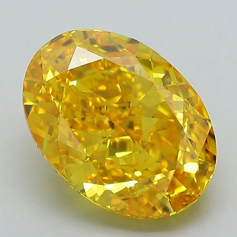 Loose Diamond - OVAL 3.57ct Fancy Vivid Yellow VVS2 (1 of 1)