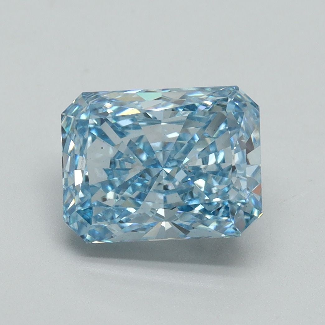 Loose Diamond - RADIANT 2.5ct Fancy Vivid Blue VS2: Loose Diamond - RADIANT 2.5ct Fancy Vivid Blue VS2 Source: This is a real non-mined Diamond that has been grown in a lab Shape: RADIANT Carats: 2.5 Color: Fancy Vivid Blue Certification: IGI Video:
