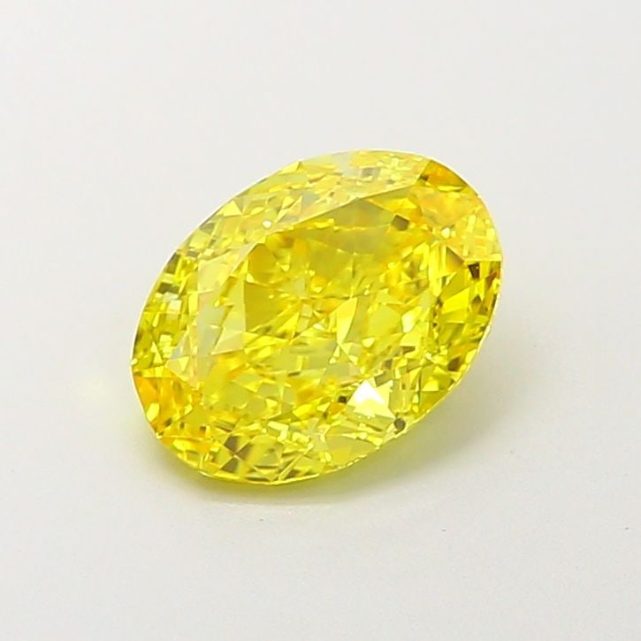 Loose Diamond - OVAL 1.58ct Fancy Vivid Yellow VVS2: Loose Diamond - OVAL 1.58ct Fancy Vivid Yellow VVS2 Source: This is a real non-mined Diamond that has been grown in a lab Shape: OVAL Carats: 1.58 Color: Fancy Vivid Yellow Certification: IGI Video: