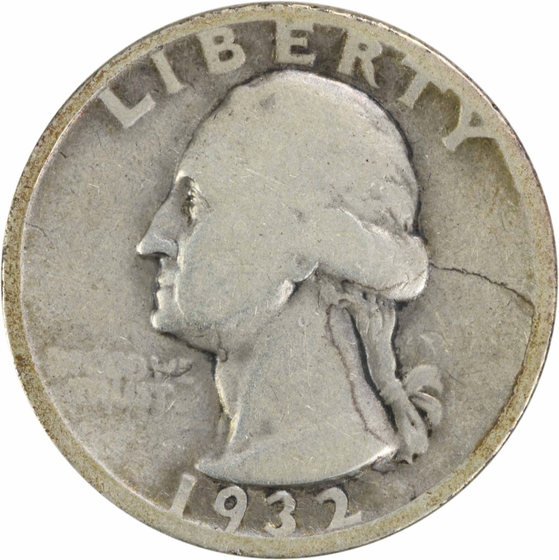 1932-D Washington Silver Quarter 90% Silver Circulated Coin (1 of 2)