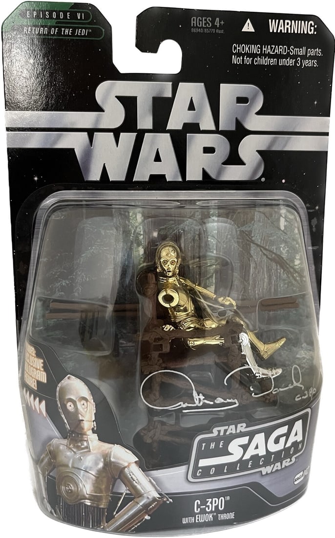 Hasbro 2004 C-3PO Action Figure Signed by Anthony Daniels Beckett Authenticated (1 of 1)