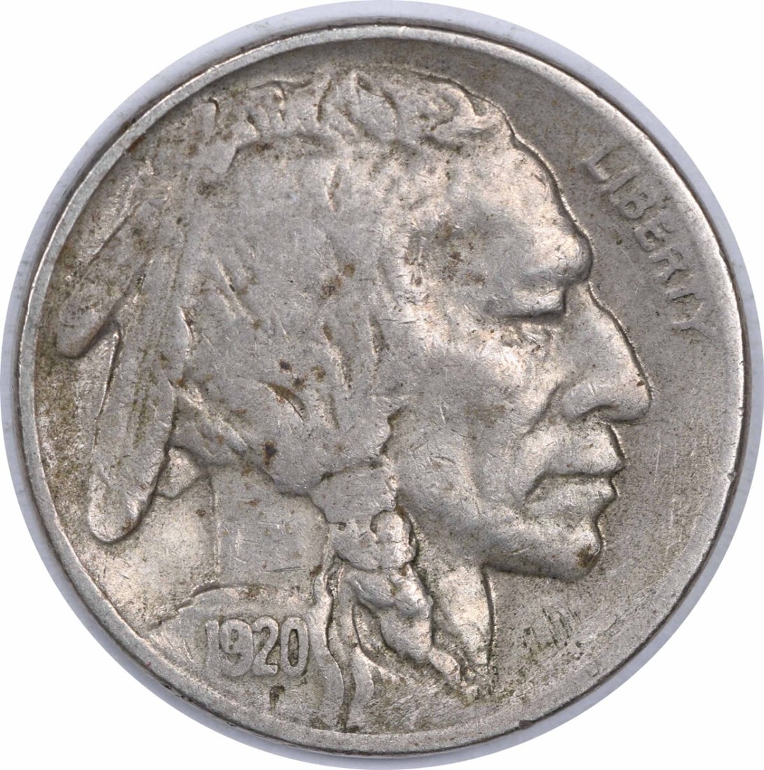 1920-D Buffalo Nickel Uncertified VF Coin for Collectors (1 of 2)